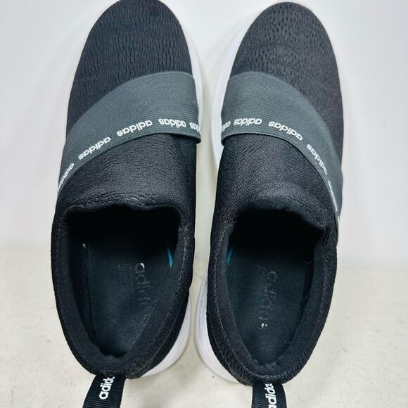 Womens Adidas Black Cloudfoam Slip On Sneakers Sz 8,5 - Picture 6 of 8